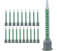 Jnchdghwa 20 Boquillas Mezcladoras de Adhesivo Epoxi para Cartuchos de Resina de 50 Ml (Relación 1:1 y 2:1)