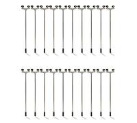 Jnchdghwa 20 Unids Lámpara de Calle de 2 LED 1: 100 Ho Scale Street Light Scenery Mini Farol para Mesa de Modelo 2