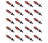 Jnchdghwa 20Pcs Accesorio de Repuesto de Amortiguador de Amortiguador de Metal para 144001 1/14 4WD RC Drift Racing Car Parts, Rojo