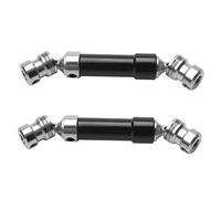 Jnchdghwa 2Pcs Eje Trasero Central de Metal Eje de Transmisión CVD para 1:12 12428 12423 RC Coche Short Course Desert Off-Road Negro