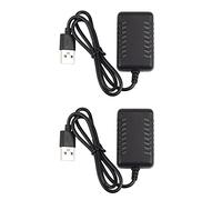 Jnchdghwa 2X 7.4V 2000Mah 5cm XH-3P Cargador USB Rápido para 144001 XK K130 12428 A959 A959-B A979 A979-B K989 K969