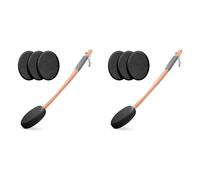 Jnchdghwa 2X Aplicador de Loción para la Espalda con y 8 Almohadillas Reemplazables, Ideal para Jóvenes y Ancianos, Color Negro.