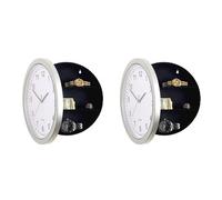 Jnchdghwa 2X Caja Fuerte del Reloj Cajas Fuertes Secretas Oculta Reloj de Pared para Escondite Secreto Dinero En Efectivo Joyas Caja de Almacenamiento de Compartimiento de Reloj de Pared