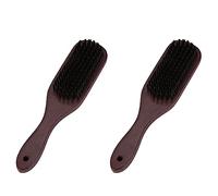 Jnchdghwa 2X Cepillo Desvanecido Peine Tijeras Cepillos de Limpieza Peluquería Desvanecimiento de la Piel Cabeza de Aceite Vintage Forma de Cabello