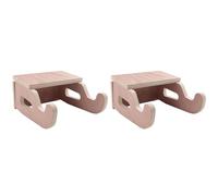Jnchdghwa 2X Estante Pared para Bicicleta, Colgadores Pared para Bicicleta Montaña y Carretera, para Colgar Bicicletas Madera para Interiores, Soporte para Almacenamiento Bicicletas