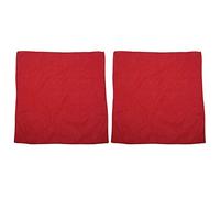 Jnchdghwa 2X Fancy Plain Bandana 100% Cotton Head Neck Wrist Wrap Neckerchief Scarf 12 Color Color: Rojo