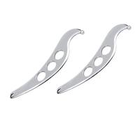 Jnchdghwa 2X Inoxidable Acero Gua Sha Guasha Placa Masajeador Herramienta Rascador Terapia Física Músculo