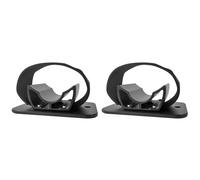 Jnchdghwa 2X Soporte de Horquilla para Bicicleta, Portaequipajes para Techo de Coche, Adaptador de Montaje de Eje Pasante de Liberación Rápida, Negro