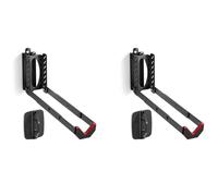 Jnchdghwa 2X Soporte de Pared Giratorio para Bicicleta, Colgadores de Pared para Bicicleta de Carretera para Garaje, Soporta hasta 77 Libras, Accesorios para Bicicletas