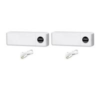 Jnchdghwa 2X y Soporte para Cepillos de Dientes UVC de Pared, Limpiador de Cepillos de Dientes, Soporte para Cepillos de Dientes con 4 Ranuras y Temporizador.