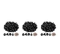 Jnchdghwa 300 Ojos de Ganchillo de Seguridad de Plástico Una Granel con 100 Arandelas para Manualidades de Ganchillo (0,24 Pulgadas/0,236 Pulgadas)