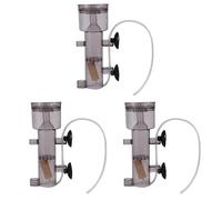 Jnchdghwa 3X 600L / H Mini Acuario Tanque de Coral para Peces Marinos Interior Skimmer de Proteína Suspendido En Aire con Tubo de Piedra de Aire de Madera
