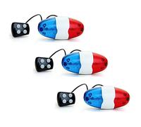 Jnchdghwa 3X Bicycle Bell 6 LED 4 Tono de Bocina Luz LED Sirena Electronica de Bicicletas Campanas para Ninos Accesorios de Bicicletas