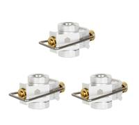 Jnchdghwa 3X Camping Ahorrador de Gas Plus Convertidor de Gas Recarga de Cambio Adaptador de Conversión de Tanque Plano Válvula Adaptadora de Gas para Acampar, Plateado