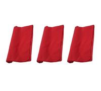 Jnchdghwa 3X Fancy Plain Bandana 100% Cotton Head Neck Wrist Wrap Neckerchief Scarf 12 Color Color: Rojo