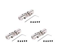 Jnchdghwa 3X RC Doble Junta Universal ArticulacióN Cardána Coplamientos Cardán con Tornillo, 4X4Mm
