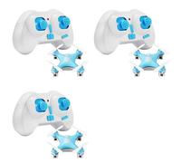 Jnchdghwa 3X RC Quadcopter Cx10 Mini Drone de Control Remoto 2.4G 4CH con LED Helicóptero Electrónico Avión Eléctrico Juguetes para Niños-C