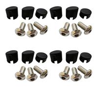 Jnchdghwa 4 Juego de Guardabarros Trasero para Scooter, Guardabarros, Tornillo, Tapa de Goma, Tapa de Tapón para M365, Piezas de Scooter Eléctrico (Negro)