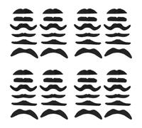 Jnchdghwa 48 Empaque Autoadhesivo Surtido Falso Bigote/Conjunto de Bigote Fancy Dress Party Cumpleaños con Estilo