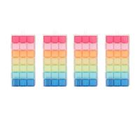 Jnchdghwa 4X 21 Compartimentos Color Transparente Caja de Plástico Vacía Tableta Organizador de Medicamentos Semanal 7 Días Estuche de Almacenamiento en Bandeja de 3