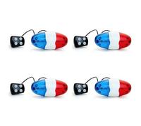 Jnchdghwa 4X Bicycle Bell 6 LED 4 Tono De Bocina Luz LED Sirena Electronica De Bicicletas Campanas para Ninos Accesorios De Bicicletas