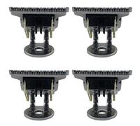 Jnchdghwa 4X Cuchilla para Cortadora de Cabello en Forma de T con Soporte Cabezal de Repuesto para Cortadora de Cuchillas T9 Cabeza de Repuesto para Cortadora de Cabello Plateado