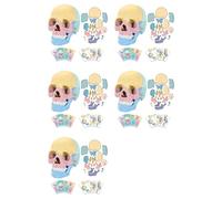 Jnchdghwa 5Conjunto Modelo de Cráneo de Anatomía, Rompecabezas de Cráneo de Anatomía, Mini Modelo de Cráneo Humano Desmontable, Enseñanza Clínica