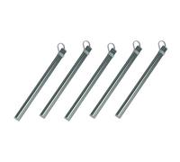 Jnchdghwa 5X Tubos de Almacenamiento de Palillos Caja de AleacióN de Aluminio Caja para Palillos de Titanio Caja de Almacenamiento Sin Palillos Gris