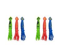 Jnchdghwa 6 Piezas de Juguetes de Buceo de Calamar, Juguetes de Piscina para NiñOs, Juguetes de BañO de Pulpo Bajo el Agua con Caras Divertidas, Sepia para NiñOs