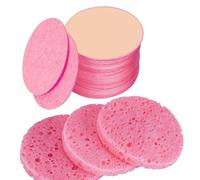 Jnchdghwa 60 Esponjas Faciales Comprimidas para Limpieza y Exfoliación Diaria, Desmaquillantes y Desechables.