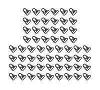 Jnchdghwa 60x Clip de Boca Agrandado Eslinga Gancho Olécranon para Seguridad Bolso para Exteriores Color Negro