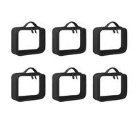 Jnchdghwa 6X Bolsa de Maquillaje Transparente de Viaje Organizador de PVC Transparente Bolsas de CosméTicos para Esteticista de Belleza de Maquillaje