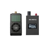 Jnchdghwa 7.2G 10W VTX+7.2G VRX 64CH Transmisor y Receptor de Audio y Vídeo FPV de Alta Potencia DC7-36V NTSC/PAL Carcasa CNC para Drones RC FPV