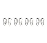 Jnchdghwa 8 Piezas de de Acero Inoxidable Marino En Forma de Huevo Clips de Gancho de Resorte Rápido Mosquetón Hebilla Al Aire Libre