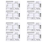 Jnchdghwa 8 Piezas de Regla de 7 Pasos de ECG, Regla de 7 Pasos de ECG para Interpretación de ECG/EKG, Regla de Guía de Referencia de ECG, Herramienta de Medición de Calibradores de ECG