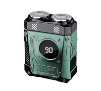 Jnchdghwa Afeitadora Eléctrica para Hombres, Recargable, Magnética, de Doble Hoja, con Pantalla LCD, Portátil, Recortadora de Barba, Afeitadora B