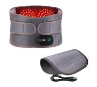 Jnchdghwa Almohadilla Térmica Eléctrica Inalámbrica con Cinturón Calefactable y Modos de Masaje Vibratorio para Espalda, Cintura y Zona Lumbar.