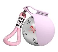 Jnchdghwa Botella de Agua Portátil 2 en 1 para Perros Pequeños - Botella de Agua Compacta y A Prueba de Fugas - Botella de Acero Inoxidable Rosa