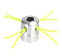 Jnchdghwa Cabezal de Aluminio para Desbrozadora con 4 Líneas, Cabezal de Cepillo, Accesorios para Cortacésped, Cabezal de Repuesto para Desbrozadora