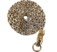 Jnchdghwa Cadena de LáTigo de Autodefensa con DiseñO de DragóN para Exteriores, de Acero Inoxidable, con Quilla de Titanio y Acero, Collar de Metal, Cadena para la Cintura A