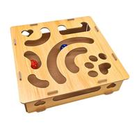 Jnchdghwa Caja de Enriquecimiento para Uñas de Gatos, Caja de Laberinto para Gatos con Golosinas, Caja para Gatos de Interior, Juguete para Gatos Que Se Entretienen Solos.