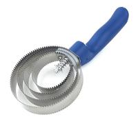 Jnchdghwa Cepillo para Caballos Reversible de Acero con Peine Dentado de 4 Anillos, Raspador con Alto, Doble Cara para Eliminar el Pelo Suelto, para Perros, Caballos y Mascotas.