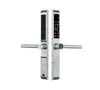 Jnchdghwa Cerradura Inteligente de Puerta TTLock de Doble Cara, Impermeable, de 3,2 Cm, con Lector de Dactilares, Tarjeta IC y Contraseña, Fabricada en Aluminio (Modelo 3585 B).