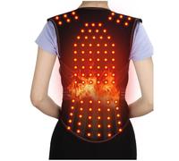 Jnchdghwa Chaleco Autocalentable Magnético Soporte Lumbar Autocalentable Almohadillas de Tourmalina para los Hombros Cinturón de Soporte Lumbar con 118 Imanes para Abdomen, Hombros y Cintura XL