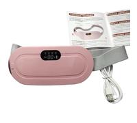 Jnchdghwa Cinturón Vibratorio Calefactado, Dispositivo de Calentamiento Vibratorio Calefactado, Masajeador Menstrual Eléctrico Inalámbrico