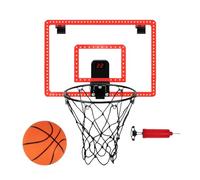 Jnchdghwa de Baloncesto Mini para Colgar en la Puerta con Tablero Iluminado, Puntuación Electrónica y Sonido, Juego Deportivo Mini Interior
