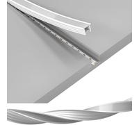 Jnchdghwa de Canal LED de Silicona de 5 M, Flexible, Lechoso, Tubo Impecable para Tiras LED de ≤12 mm de