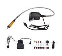 Jnchdghwa de Eje Flexible Colgante de 780 W, Herramientas Eléctricas para Pulir y Esmerilar Joyas, Kit de Lijado de Piedra y Madera con Velocidad Variable