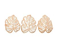 Jnchdghwa Decoración de Pared de Madera con Hojas de Palma, 3 Piezas de Arte de Pared Tropical, Decoración de Jungla, Hojas Naturales de Madera, Decoración de Pared de Madera