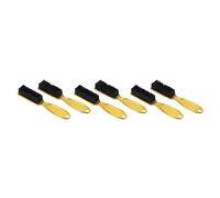 Jnchdghwa Fade Brush Peine Tijeras Cepillo de Limpieza Peluquería Skin Fade Vintage Oil Head Shape Tallado Cepillo de Limpieza Gold 6PC